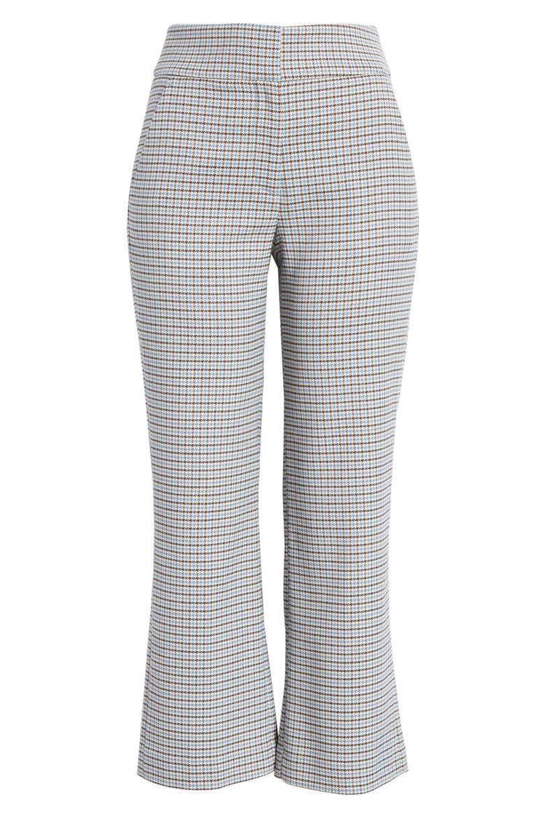 Cormac Houndstooth Check Crop Trousers, Alternate, color, BEIGE MULTI