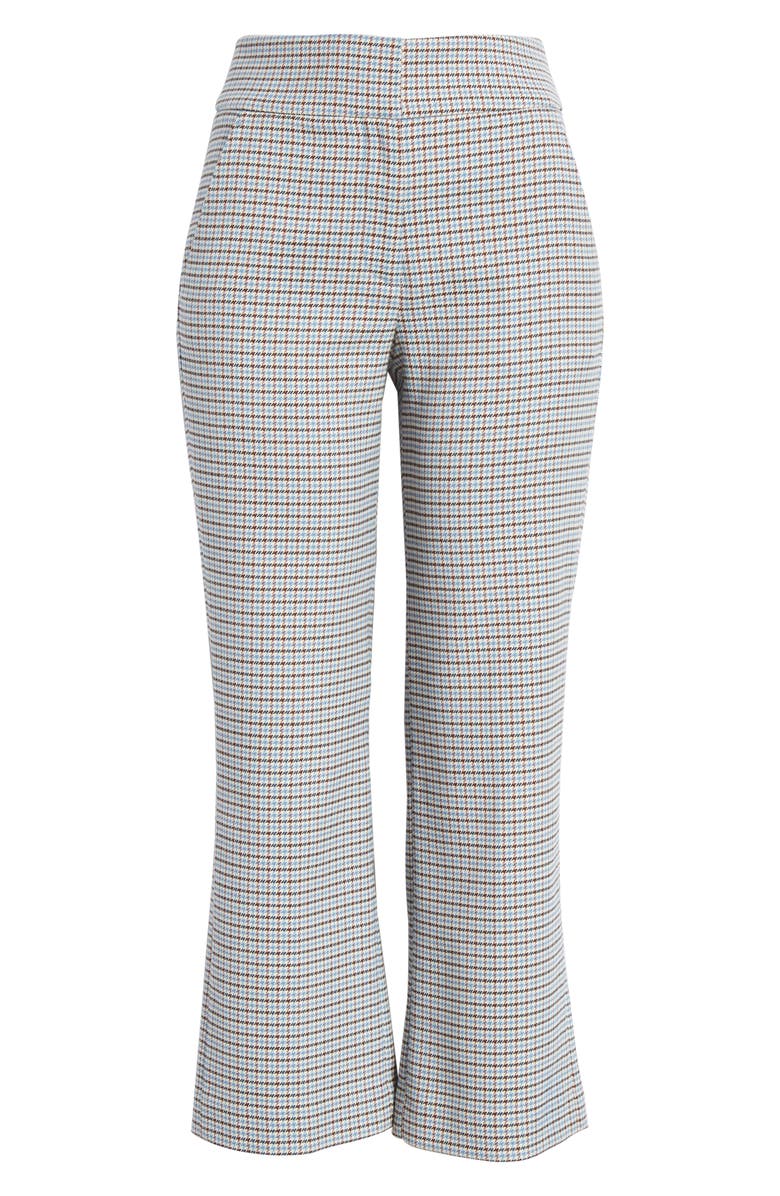Veronica Beard Cormac Houndstooth Check Crop Trousers, Alternate, color,