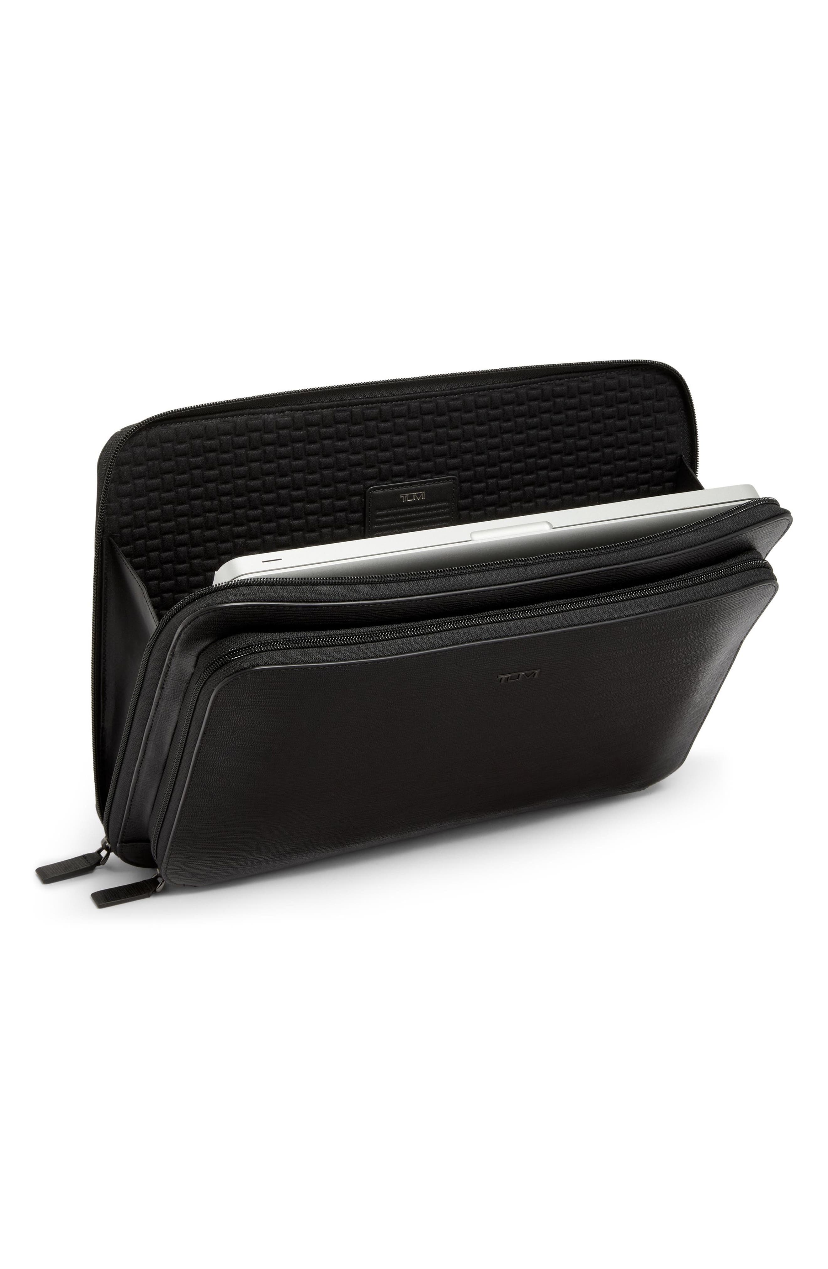 TUMI Nassau Laptop Portfolio, Alternate, color, Black Embossed