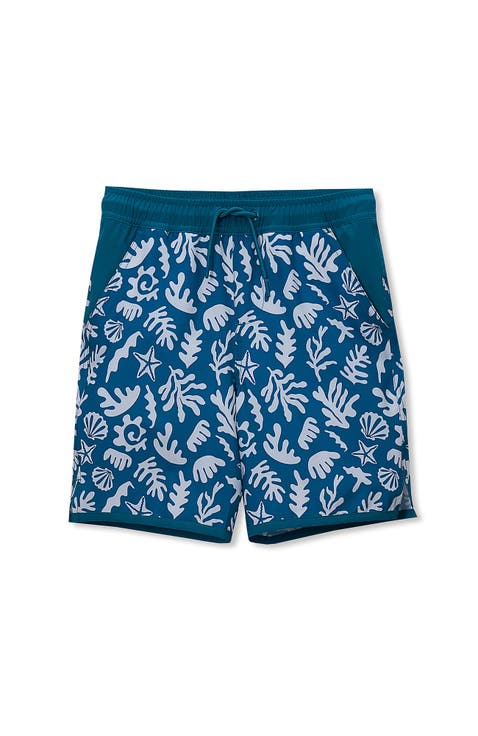 Boys Slim Stretch Hydroliner Swim Trunks