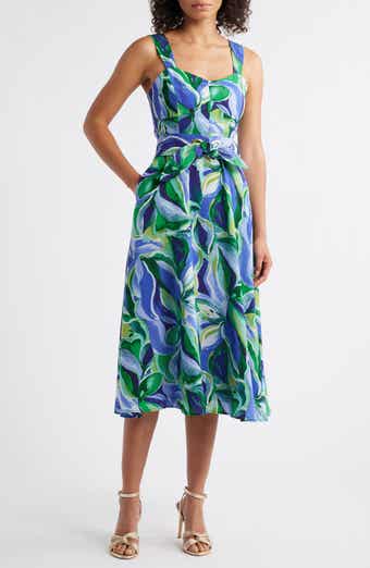 Tahari ASL Sleeveless Midi Dress