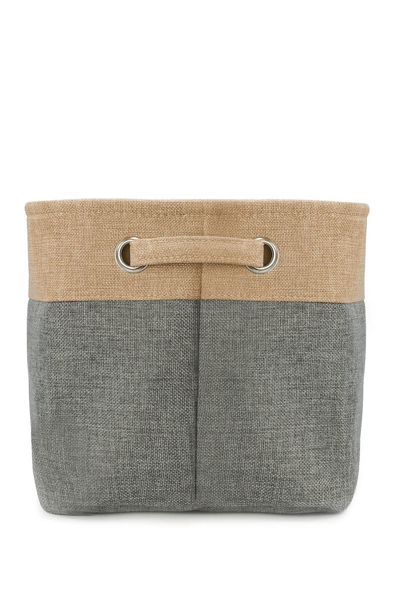 Grey Twill Storage Basket - Set of 3, Alternate, color, GREY