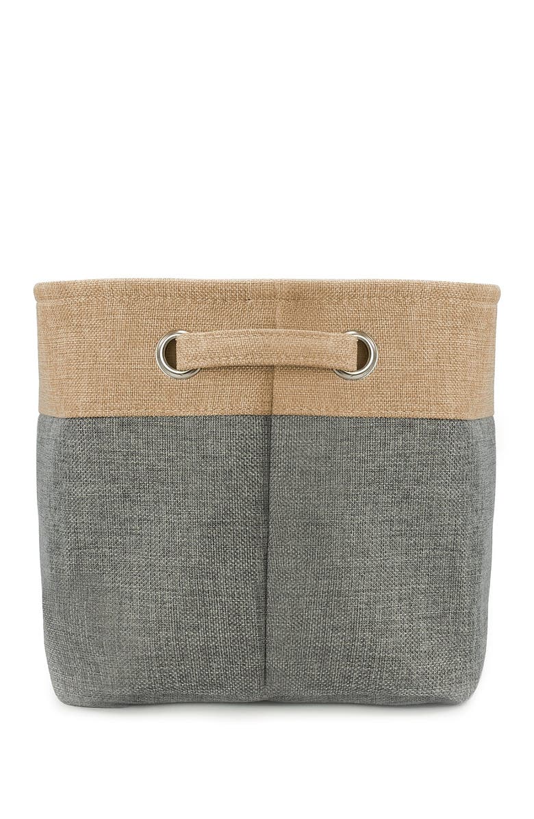 SORBUS Grey Twill Storage Basket - Set of 3, Alternate, color, Grey