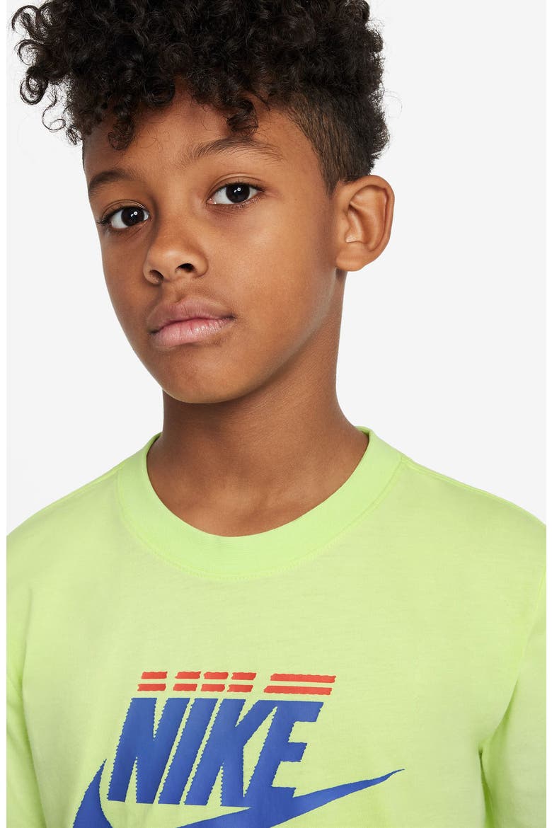 Kids' Futura Graphic T-Shirt, Alternate, color, LIGHT LEMON TWIST