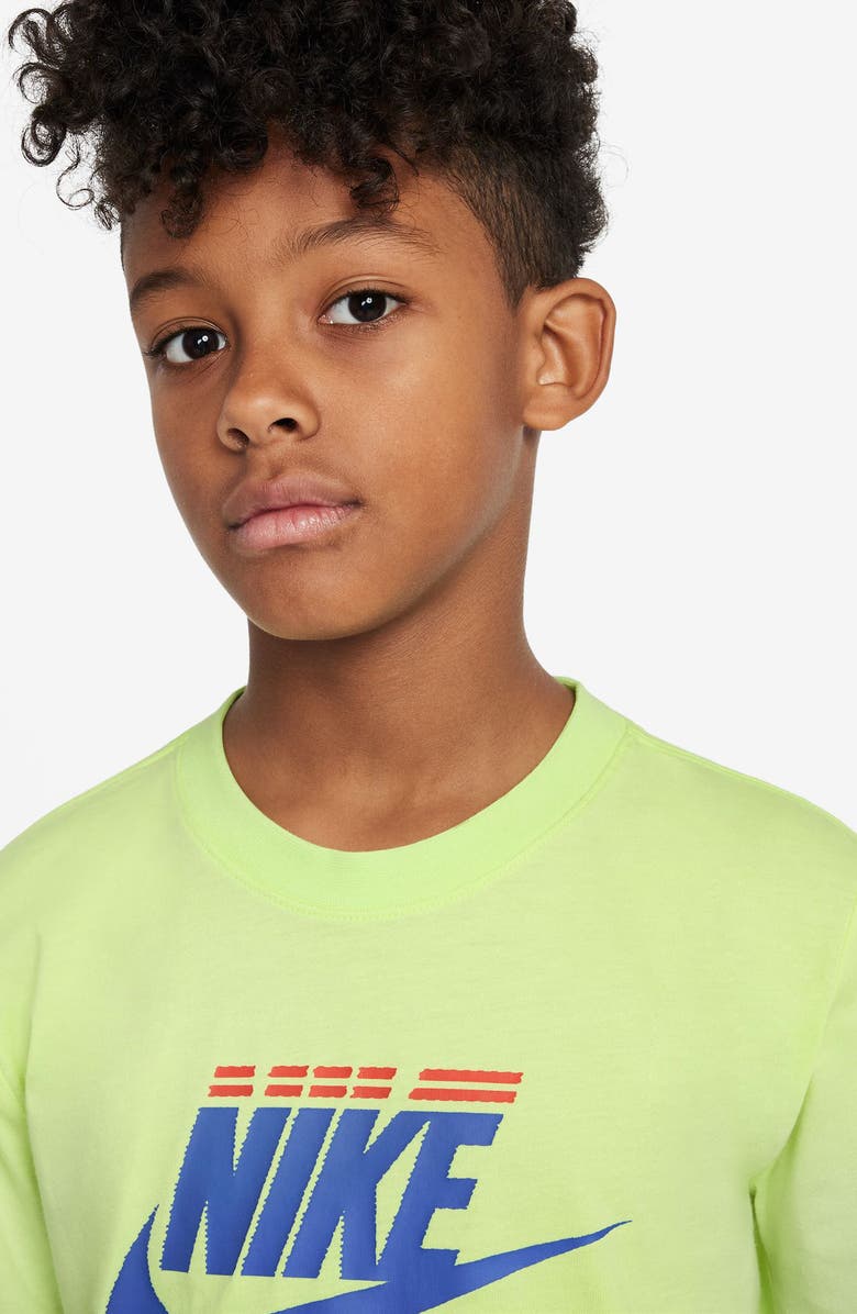Nike Kids' Futura Graphic T-Shirt, Alternate, color, Light Lemon Twist