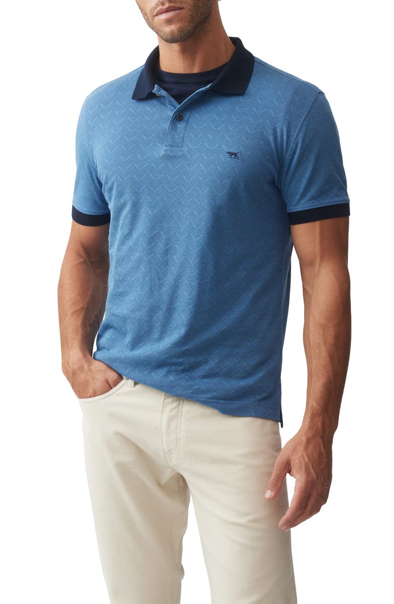 Rodd & Gunn Brookby Geo Jacquard Polo, Main, color,