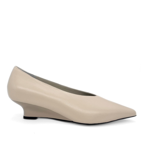 JoJo Leather Wedge Pumps