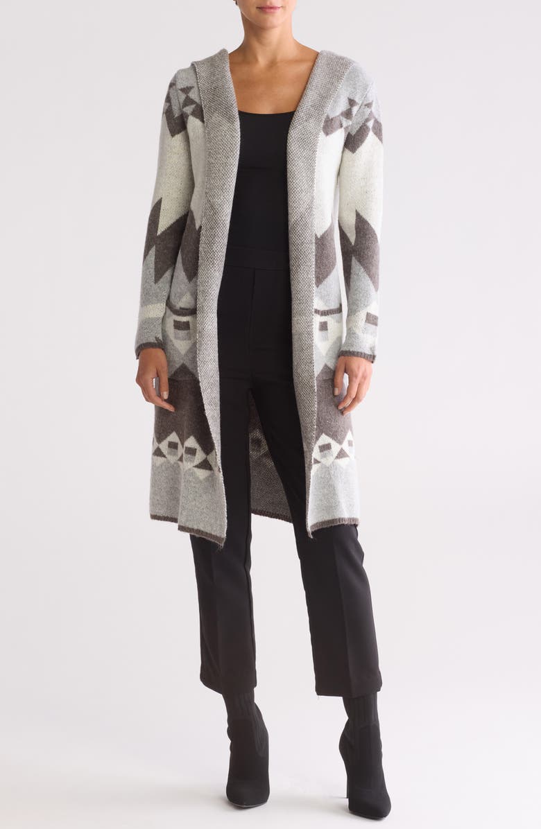 Joseph A Hooded Southwest Duster Cardigan, Main, color, 
