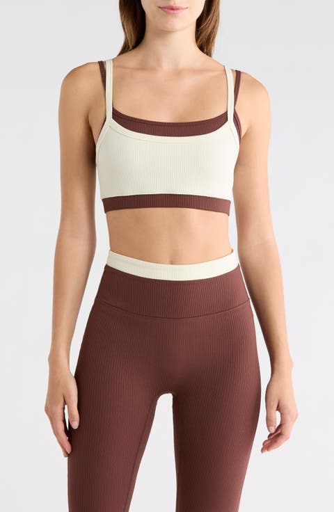 Layered Rib Sports Bra
