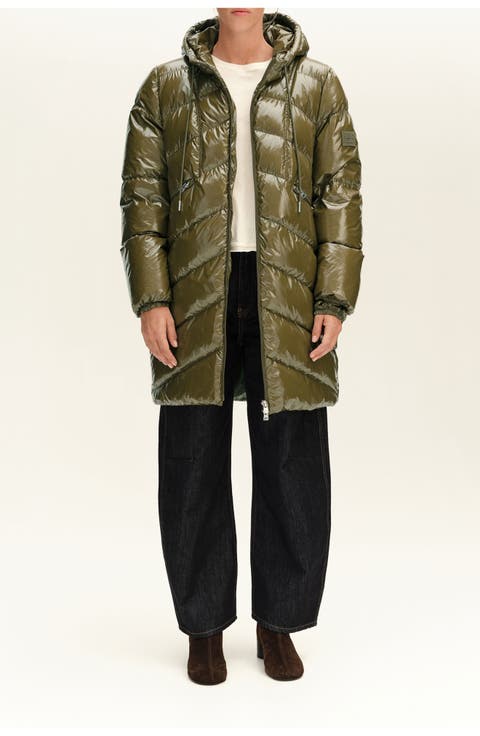 Straight Cut Midi Puffer