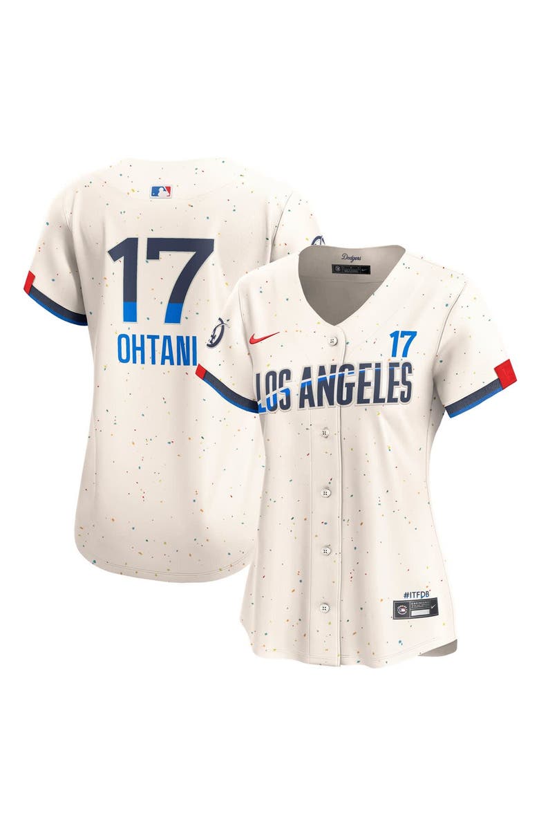 Nike Women's Nike Shohei Ohtani Cream Los Angeles Dodgers City Connect Limited Player Jersey, Main, color, Cream