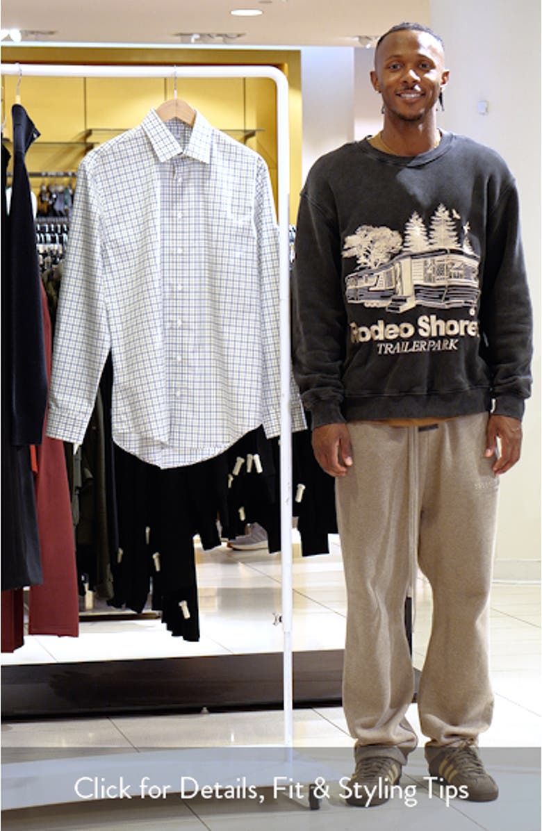 Traditional Fit Check Non-Iron Cotton Dress Shirt, sales video thumbnail