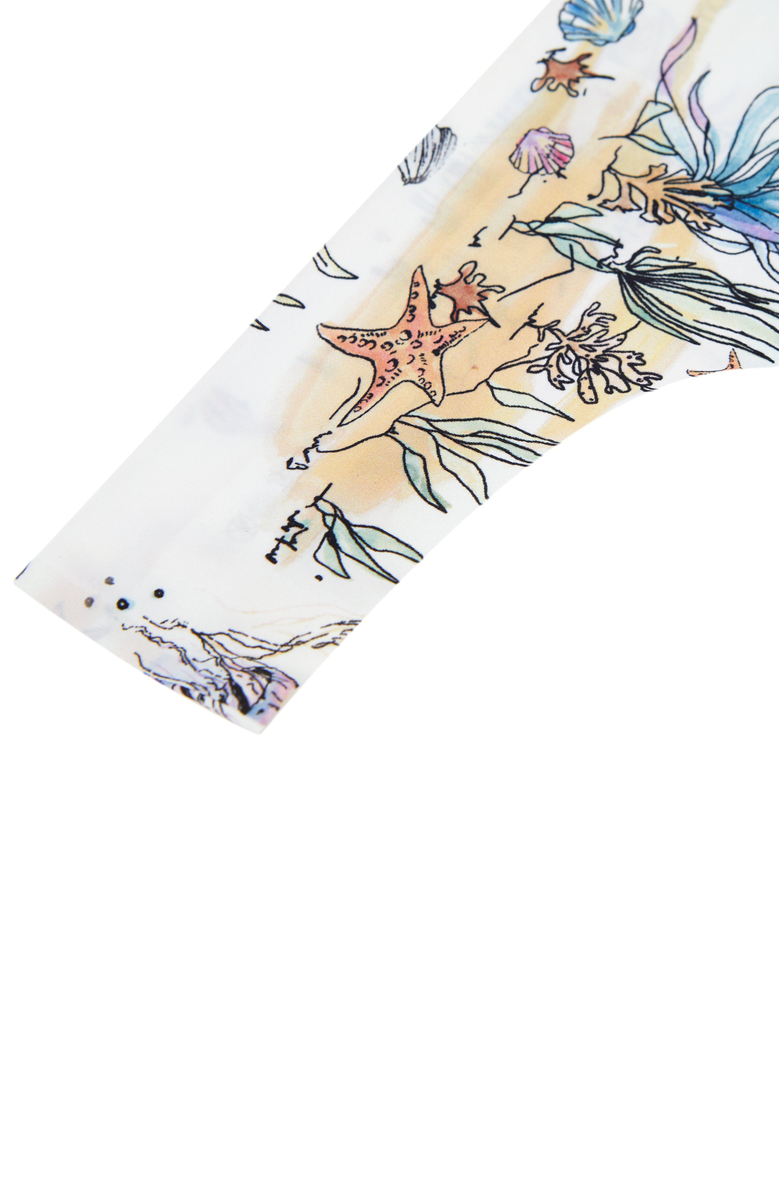 Uwila Warrior Soft Seamless Printed Thongs, Alternate, color, Sea Print