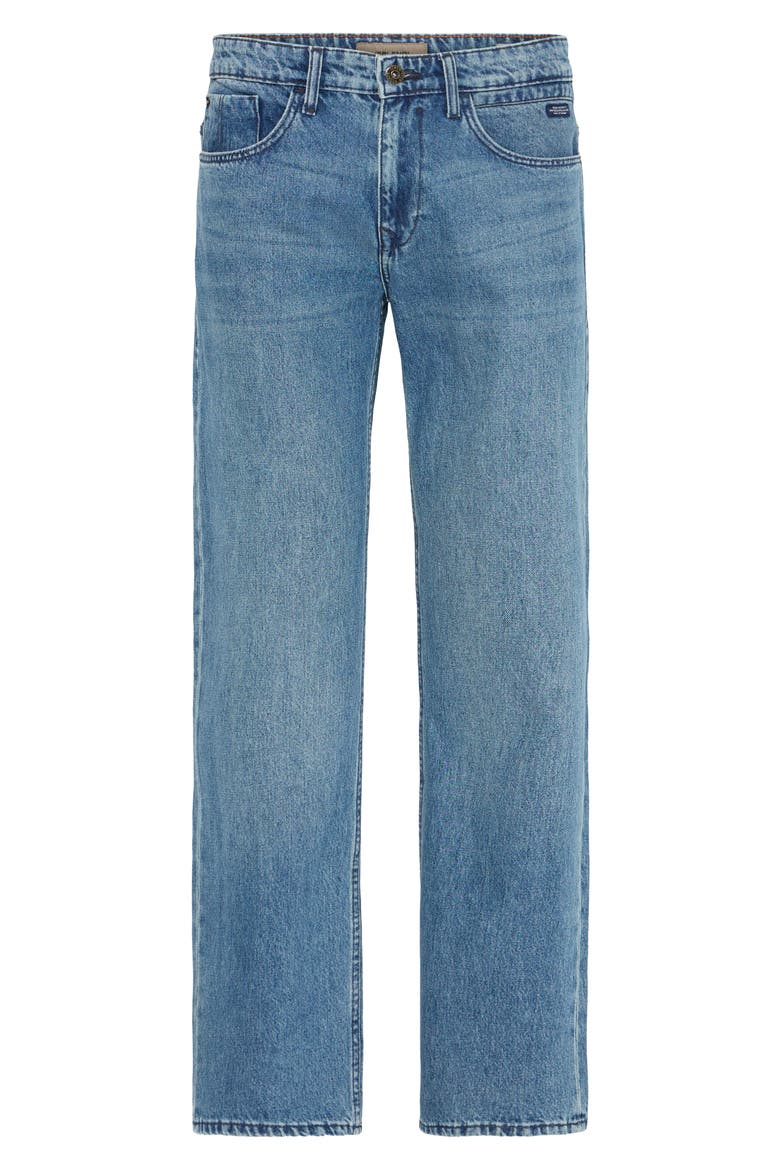Regular Fit Loose Leg Pants, Alternate, color, DENIM MIDDLE BLUE