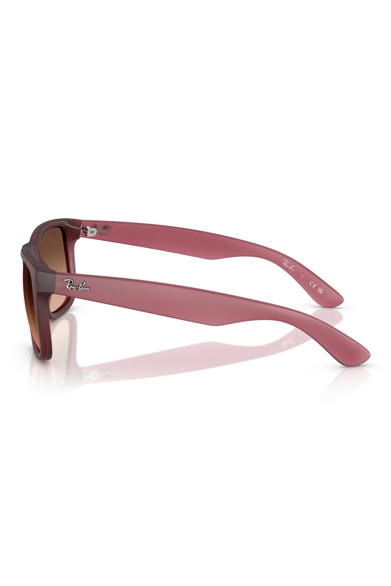 54mm Polarized Gradient Square Sunglasses, Alternate, color, VIOLET