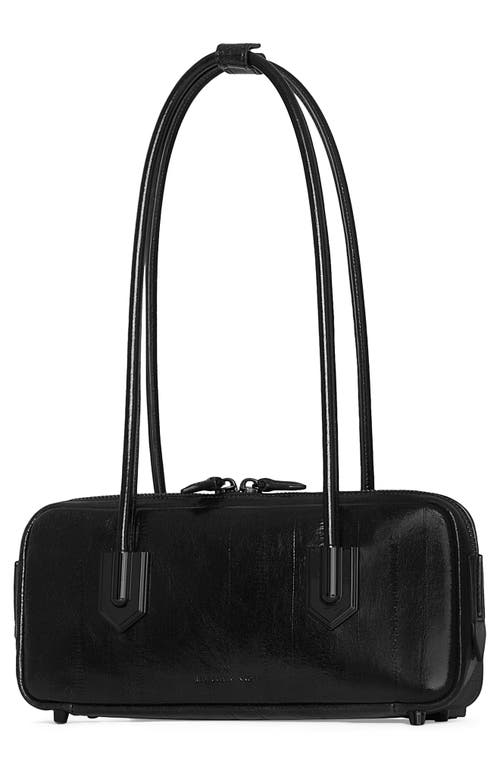 Rebecca Minkoff The Brief Leather Shoulder Bag In Black