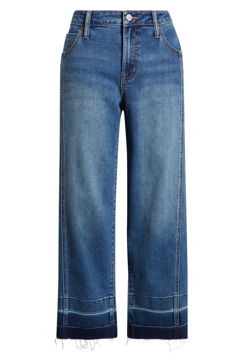 Release Hem Straight Leg Jeans, Alternate, color, MEDIUM INDIGO