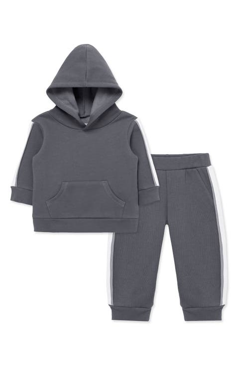 Grey Fleece Hoodie & Joggers Set (Baby)