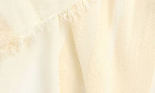 Nordstrom Sheer Stripe Pareo Wrap In Ivory Tofu