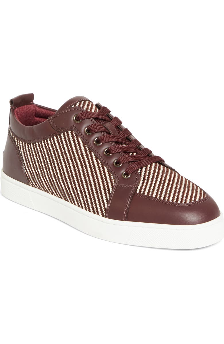 Christian Louboutin Rantulow Low Top Sneaker, Main, color, Amara/ White/ Brown