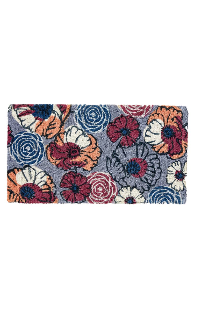 tag Poppy Coir Mat Multi Coir Everyday,Summer, Main, color, Blue