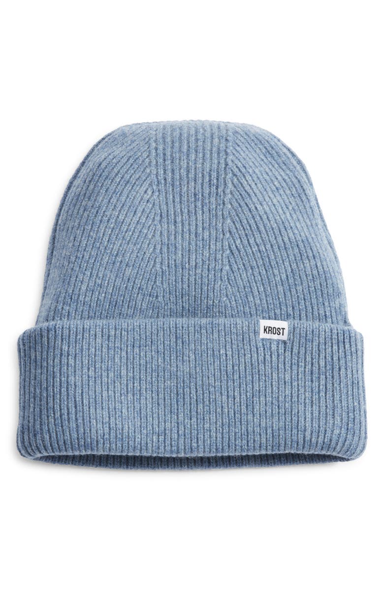 KROST Speckle Wool Beanie, Main, color, Cashmere Blue