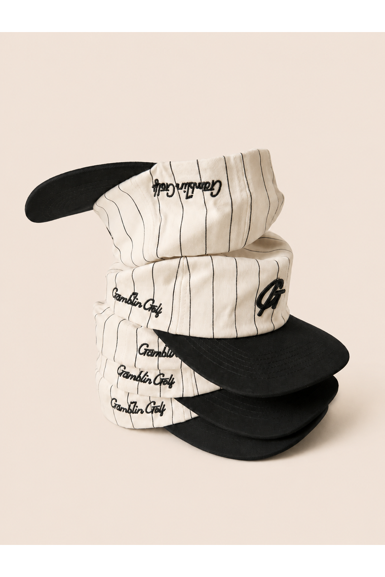 The Pinstripe Monogram Cap, Alternate, color, Black