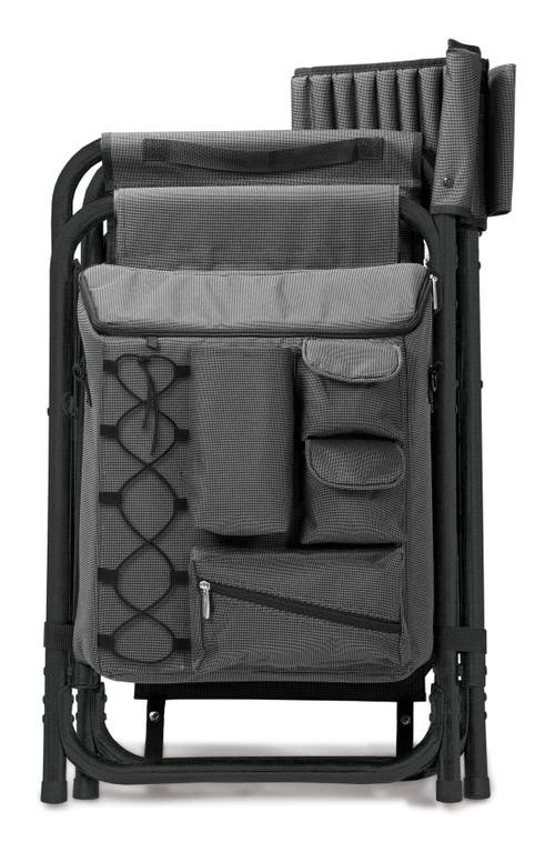 Oniva A Picnic Time Brand Picnic Time Fusion Backpack Chair With Cooler In Black