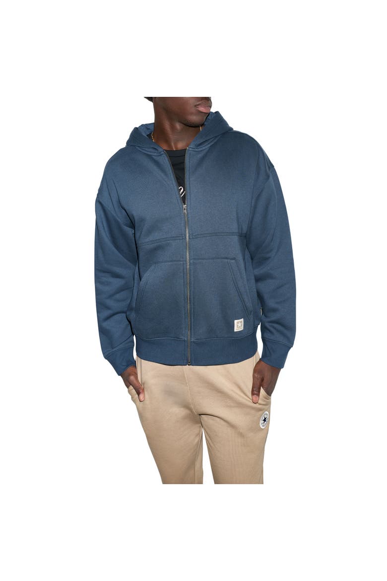 Chore Full Zip Hoodie, Alternate, color, MEDIUM INDIGO