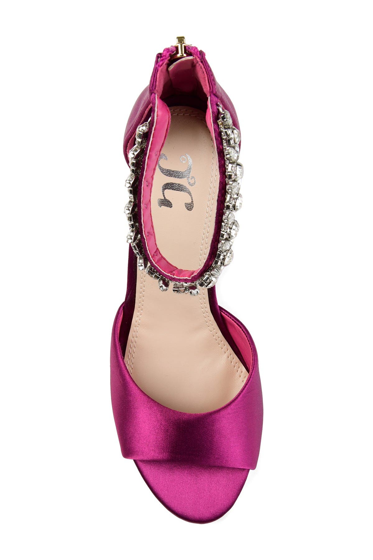 JOURNEE Connor Embellished Strap Wedge Sandal, Alternate, color, BERRY