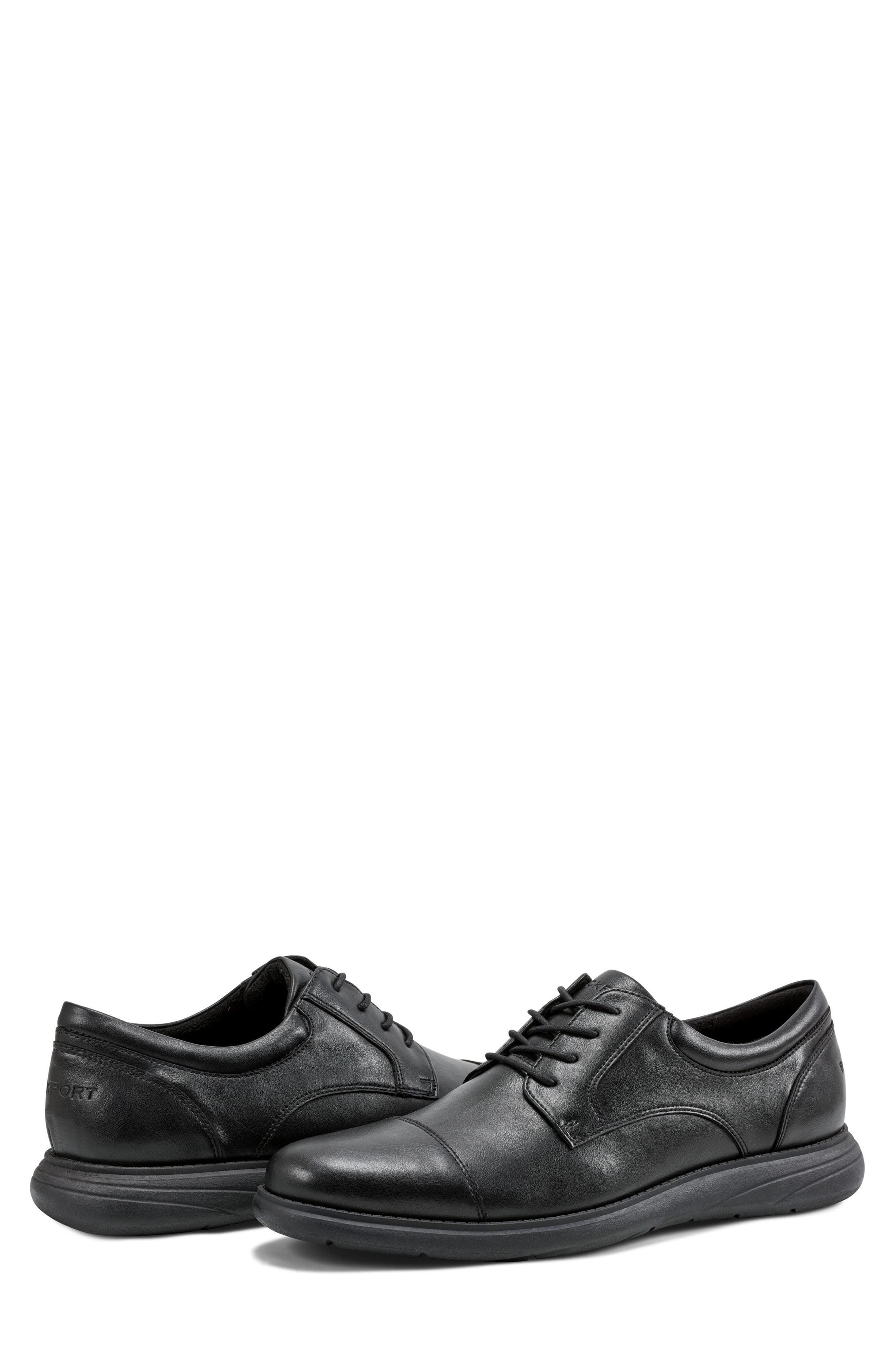 Rockport Declan Cap Toe Derby, Alternate, color, Black