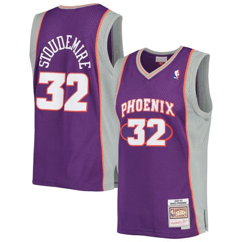 Men's Mitchell & Ness Amar'e Stoudemire Purple Phoenix Suns 2001/02 Hardwood Classics Swingman Jersey