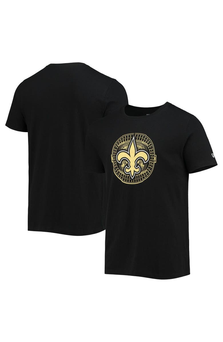 New Era Men's New Era Black New Orleans Saints Stadium T-Shirt, Main, color, Black
