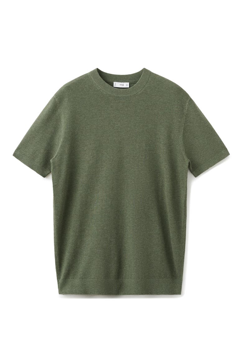 Fine Knit T-Shirt, Alternate, color, FOREST GREEN