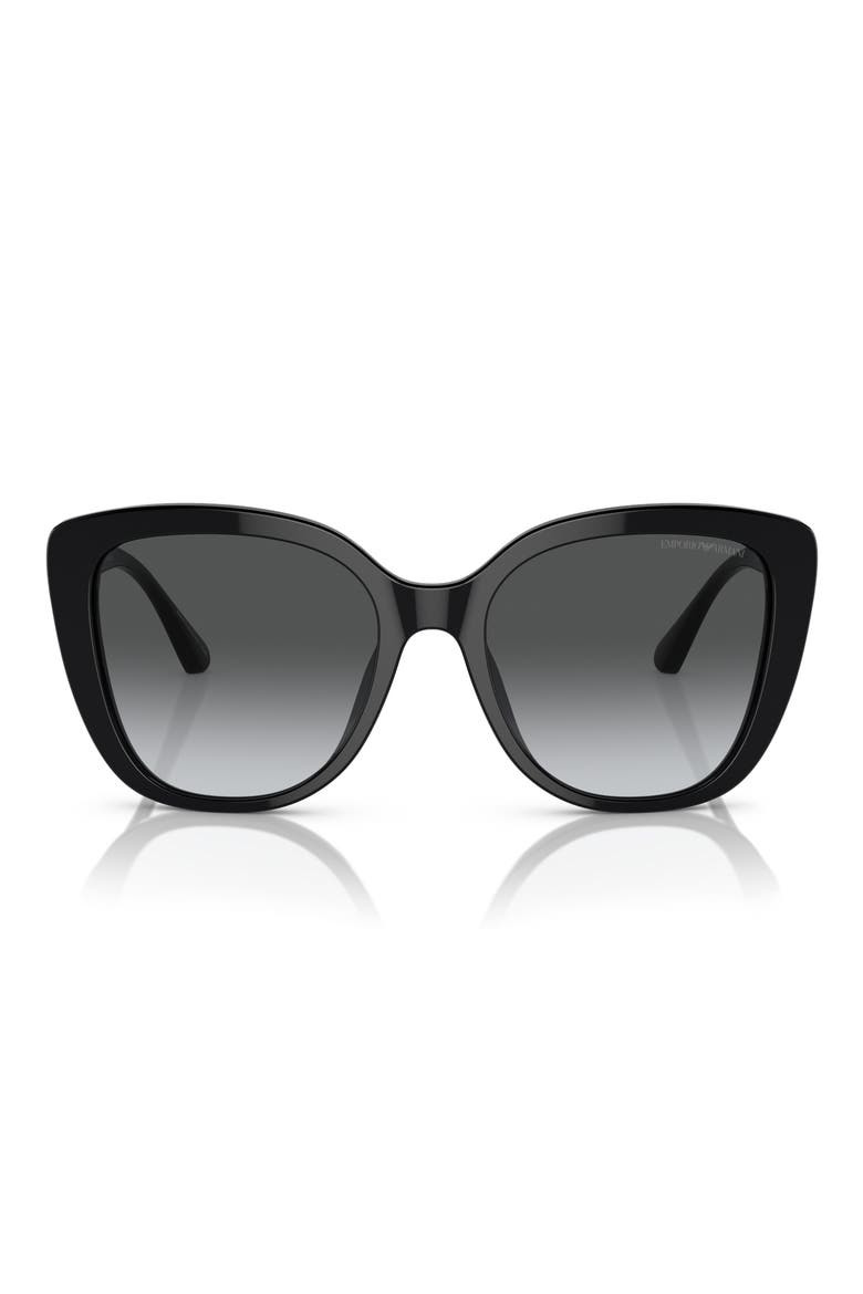 54mm Butterfly Sunglasses, Main, color, BLACK / POLAR GREY GRADIENT