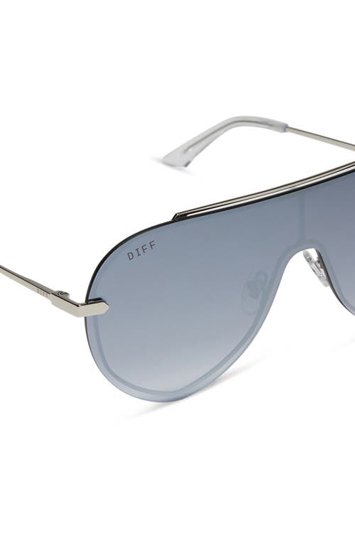 DIFF DIFF IMANI 139MM GRADIENT SHIELD SUNGLASSES