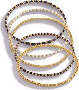 Mint & Lily Weather the Storm Beaded Stacking Set Bracelet