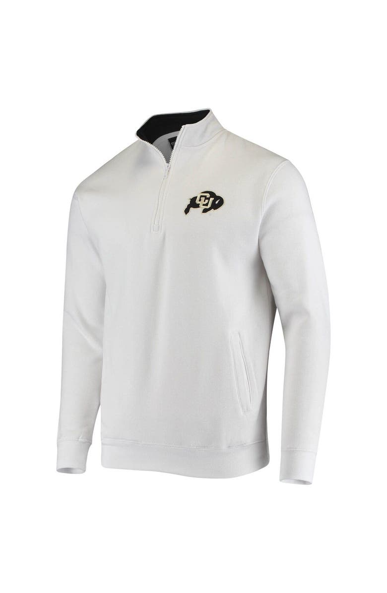 COLOSSEUM Men's Colosseum White Colorado Buffaloes Tortugas Logo Quarter-Zip Jacket, Alternate, color, White