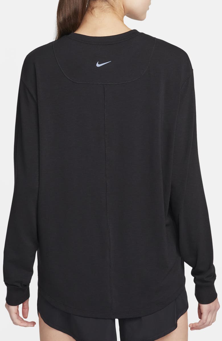 Nike One Relaxed Dri-FIT Top, Alternate, color, 010 010 Black/Black