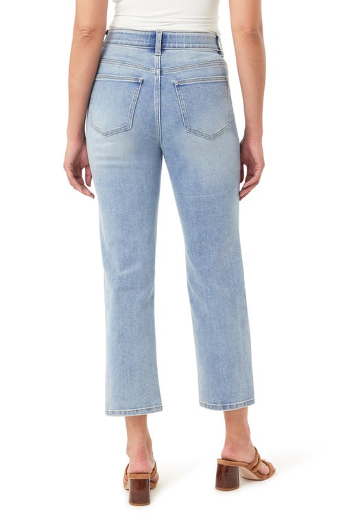Curve Appeal Rae High Waist Straight Leg Jeans In Blue