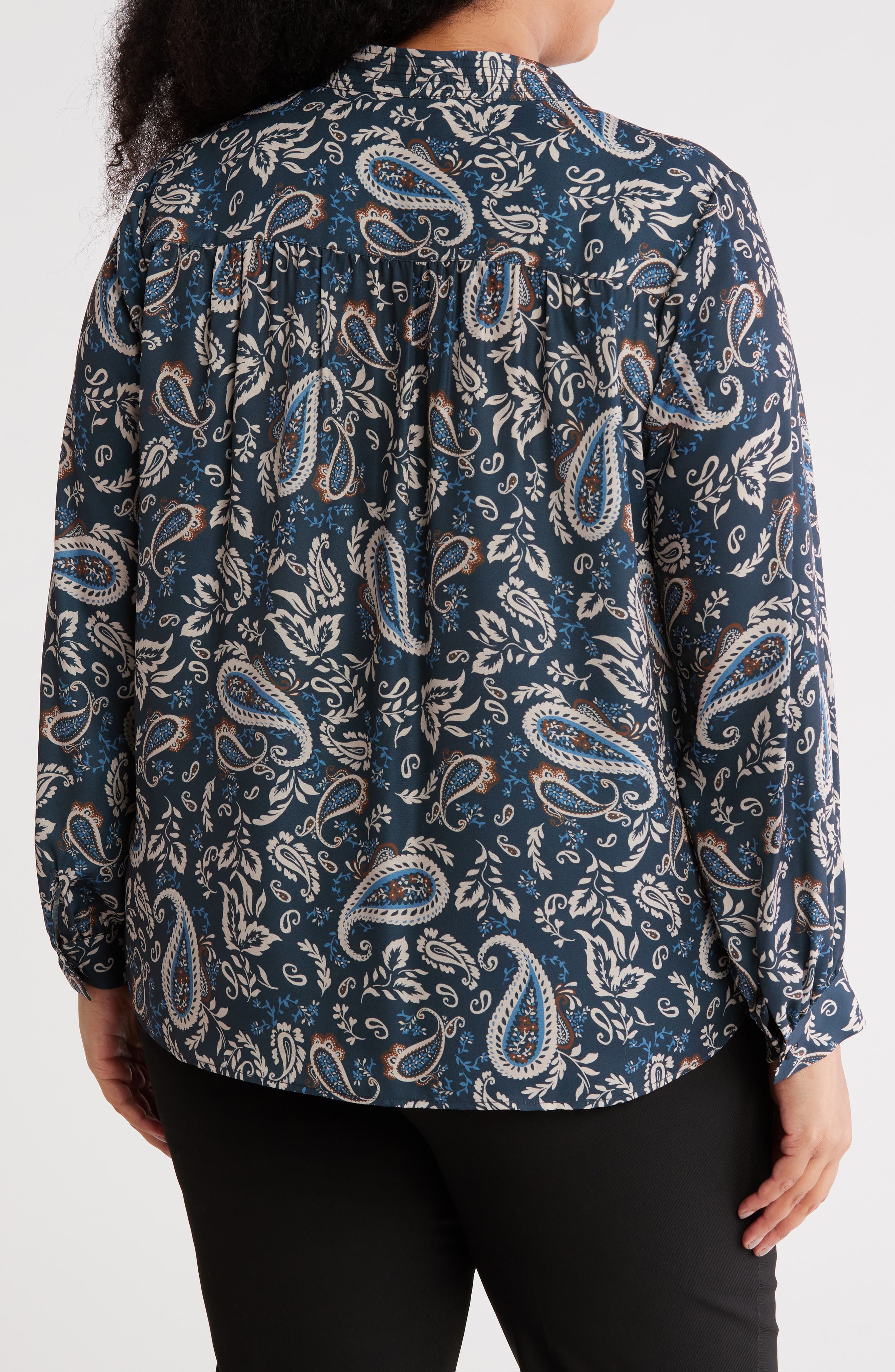 Paisley Long Sleeve Button-Up Shirt - image 2
