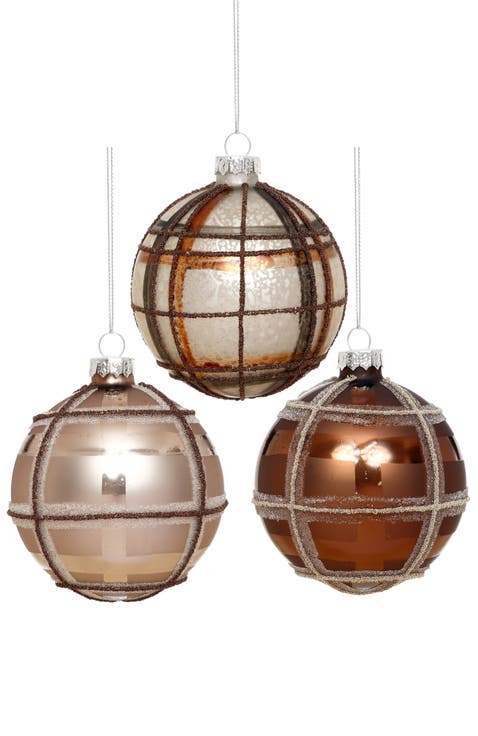 Classic Plaid Ornament, Box of 6