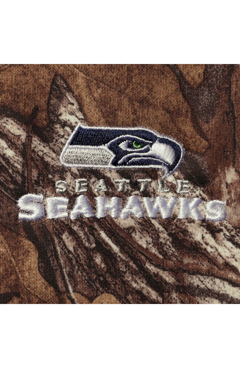 DUNBROOKE Men's Dunbrooke Realtree Camo Seattle Seahawks Trophy Tech Fleece Full-Zip Hoodie, Alternate, color, 