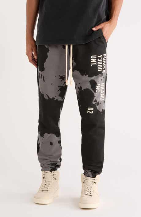 PURPLE BRAND History Cotton Bleached Joggers