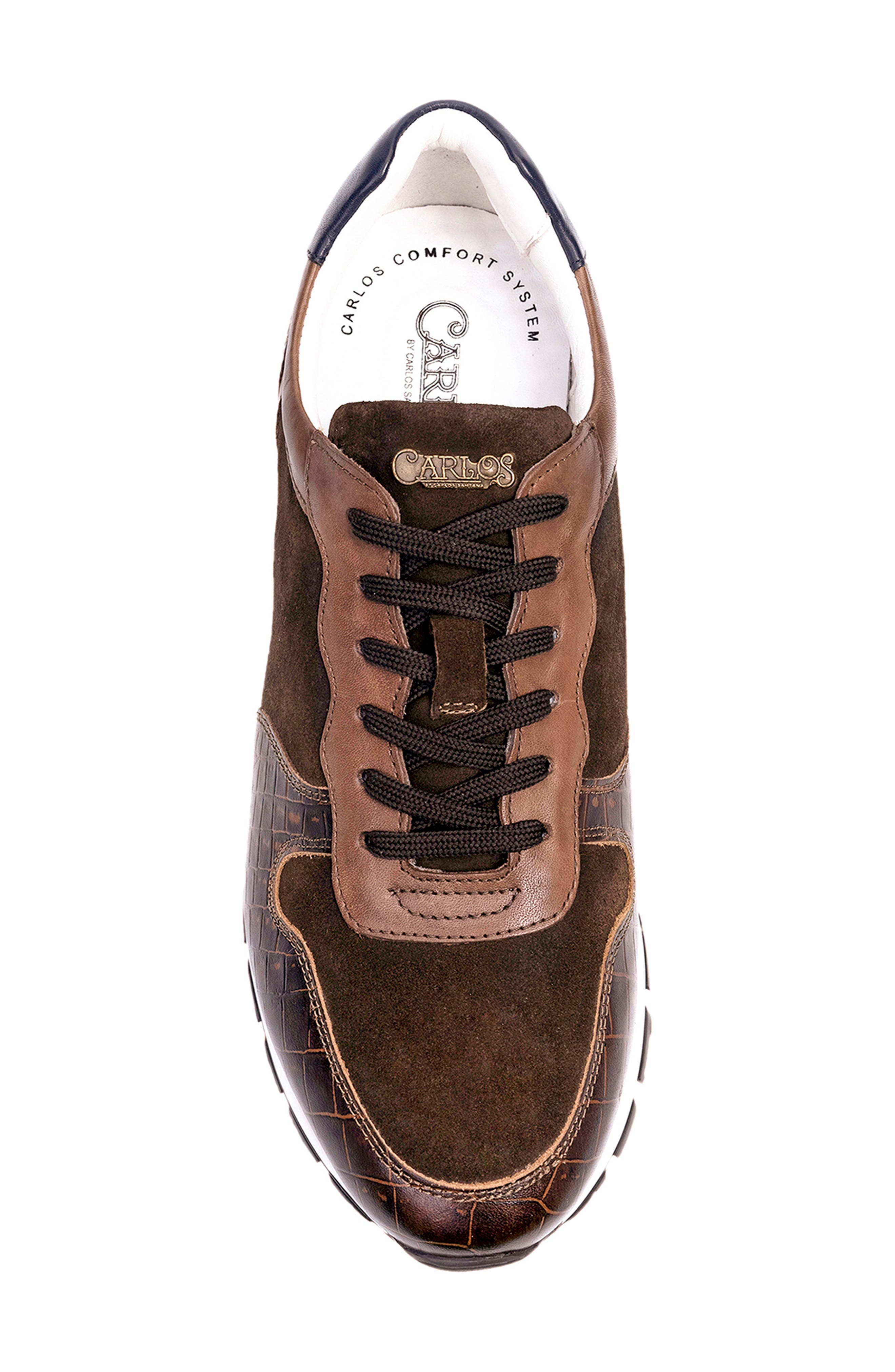 Hazel Snake Print Sneaker, Alternate, color, CHOCOLATE BROWN