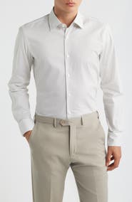 BOSS Hank Kent Slim Fit Stretch Cotton Dress Shirt