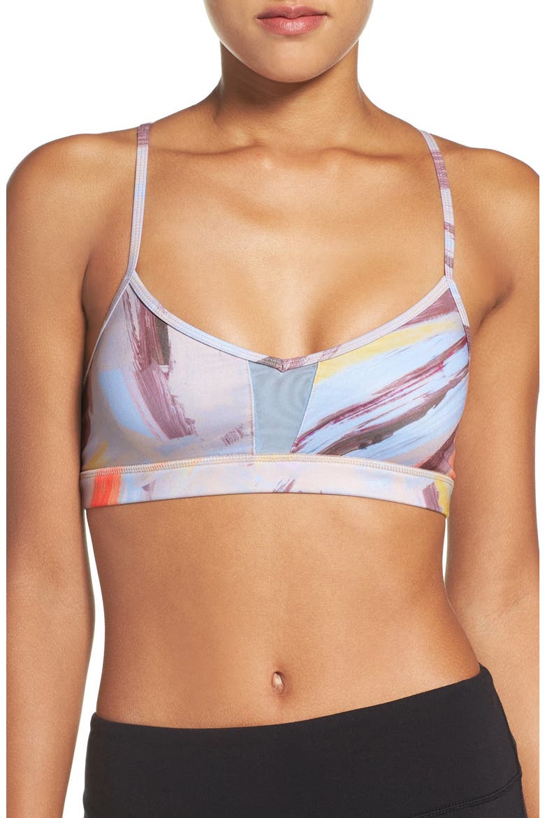 'Goddess' Sports Bra, Main, color, MODERNIST MULTI