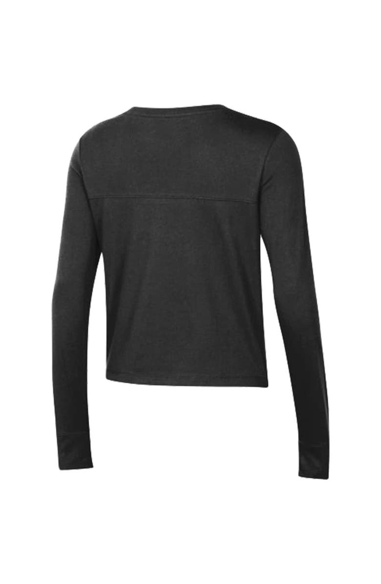 Under Armour Women's Under Armour Black Texas Tech Red Raiders Vault Cropped Long Sleeve T-Shirt, Alternate, color, 