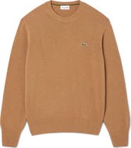 Lacoste Classic Fit Merino Wool Crewneck Sweater