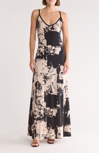 Go Couture V-neck Maxi Dress